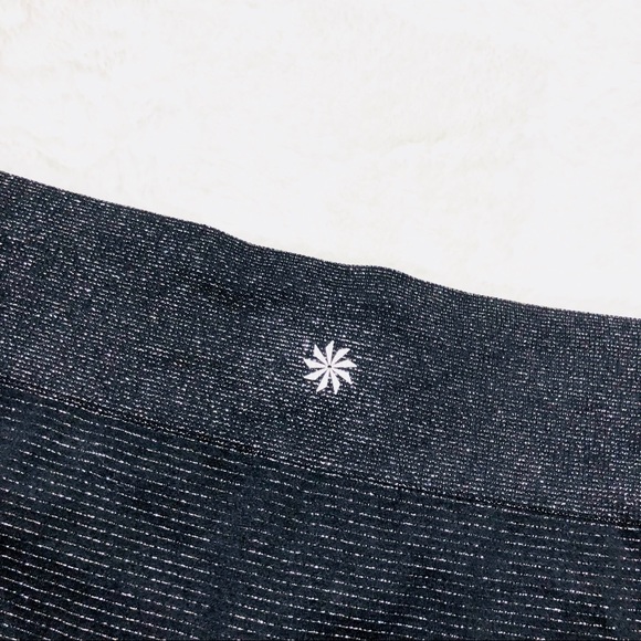 Athleta Black Shimmer leggings - Picture 3 of 5